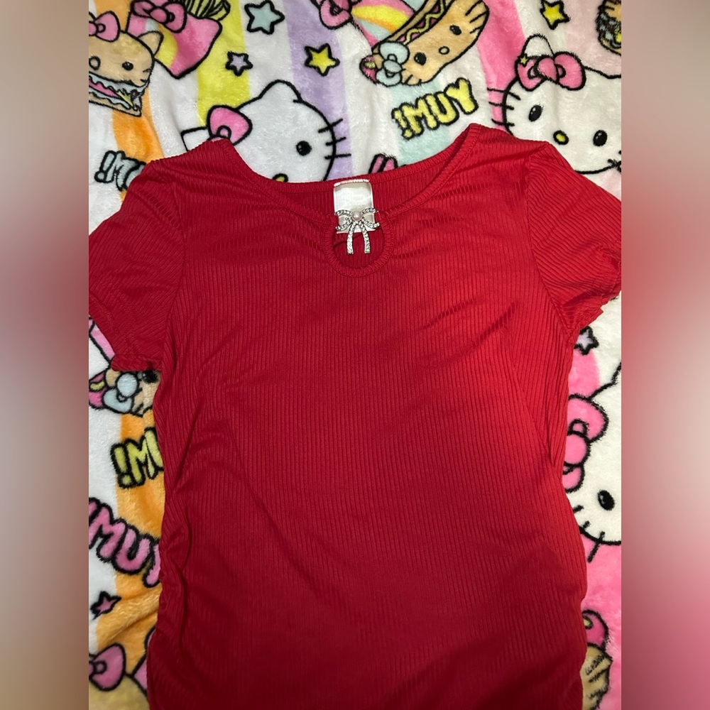 Ara Bold Red Short Sleeve Tee